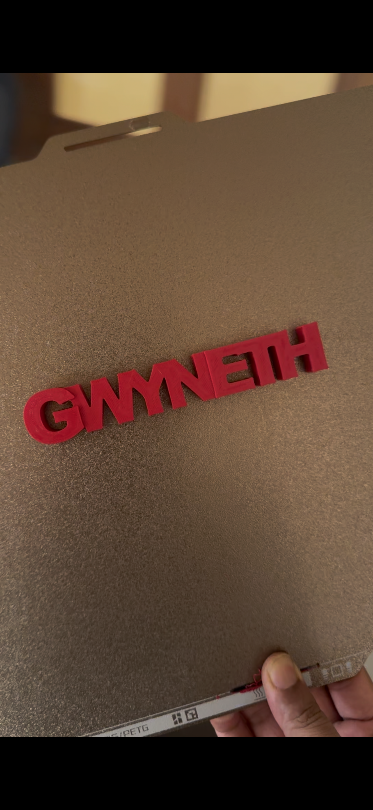 1 Custom Name Magnet - Upto 10 cm length solid material