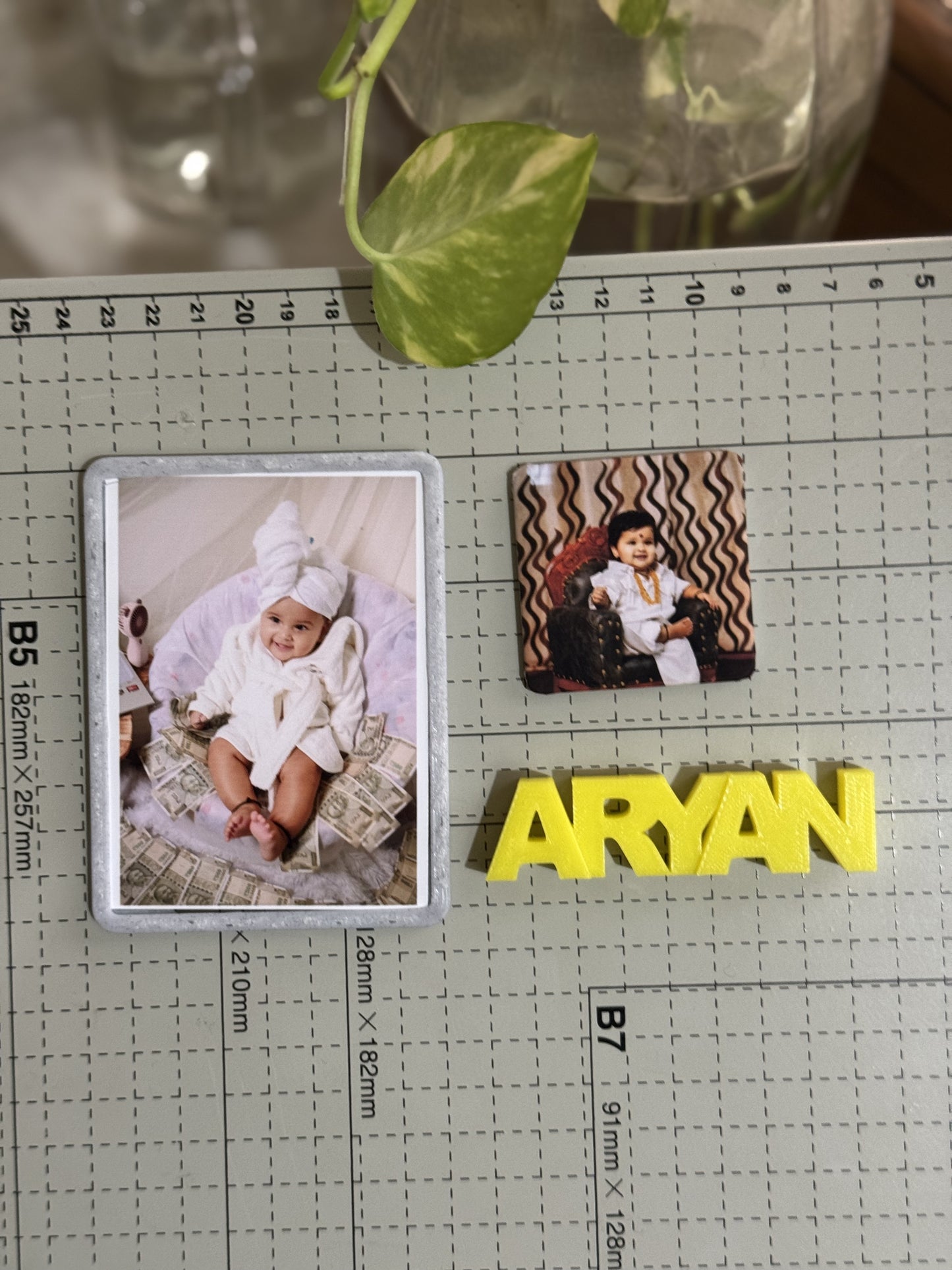 1 Personalized Magnet & 1 Polaroid Photo Print and 1 Name Magnet Combo – Capture & Display!